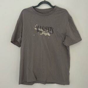 All saints men’s logo t shirt size M